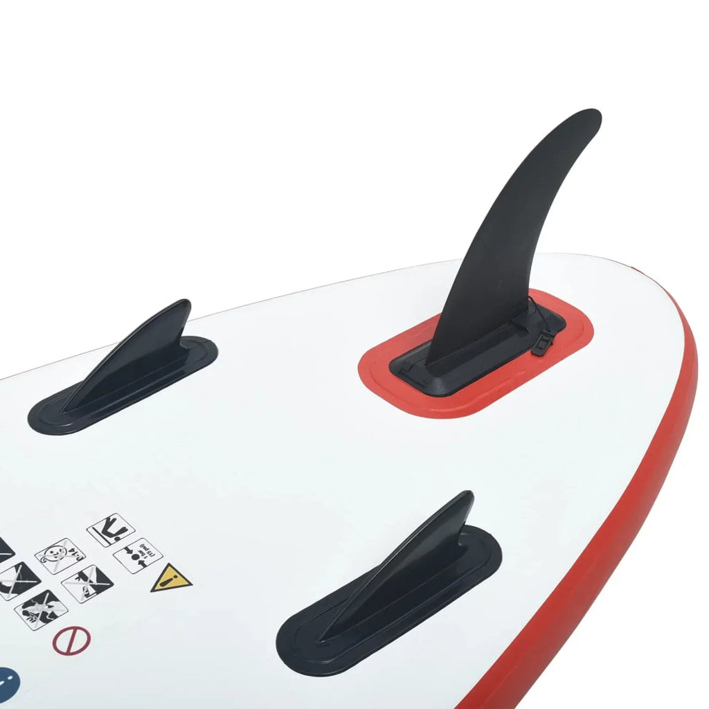Walmeck Blow-up Paddleboard Set Red and White