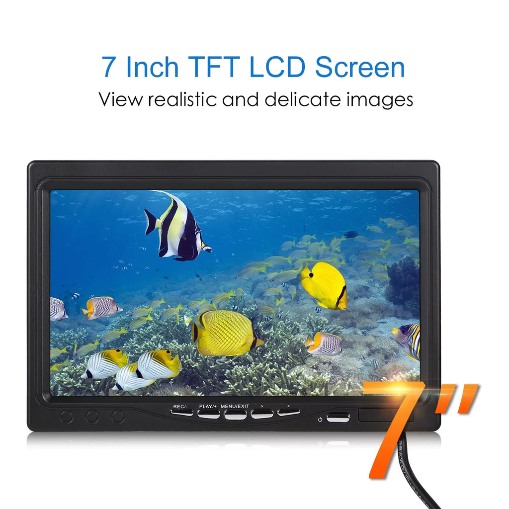 Carevas Underwater camera,Sea Lake Boat 7Inch/9Inch LCD Display LCD Display 15M/30M/50M Lake Boat Ice 15M/30M/50M Cable IP68 Camera Fish Display 15M/30M/50M Cable QAHM BUZHI Fish 12L-EDS 7Inch/9Inch