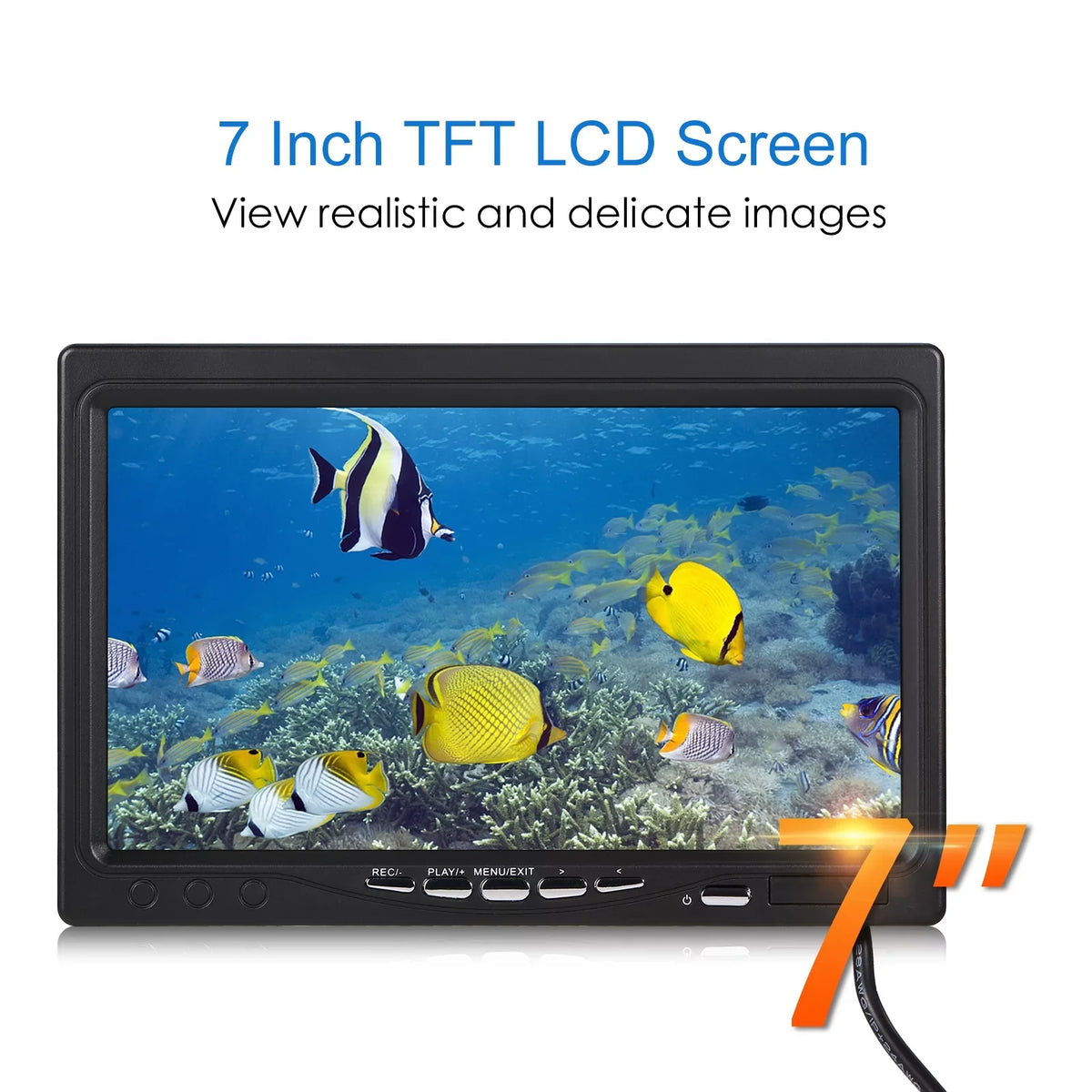 Carevas Underwater camera,Sea Lake Boat 7Inch/9Inch LCD Display LCD Display 15M/30M/50M Lake Boat Ice 15M/30M/50M Cable IP68 Camera Fish Display 15M/30M/50M Cable QAHM BUZHI Fish 12L-EDS 7Inch/9Inch