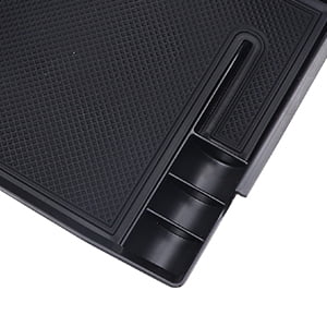 AUFER Center Console Organizer Tray,Car Central Control Storage Box Compatible with for Ford Bronco 2021 2022 2 Door 4 Door ABS Armrest Double Layer Storage Tray (2PCS)