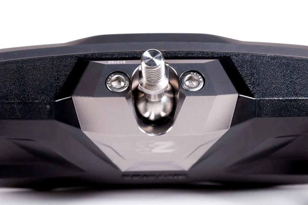 Halo-RA Billet Rear View Mirror with Aluminum Bezels for Various Size UTV-Utility Task Vehicle (1.75 inch Round Tube)