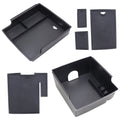 AUFER Center Console Organizer Tray,Car Central Control Storage Box Compatible with for Ford Bronco 2021 2022 2 Door 4 Door ABS Armrest Double Layer Storage Tray (2PCS)