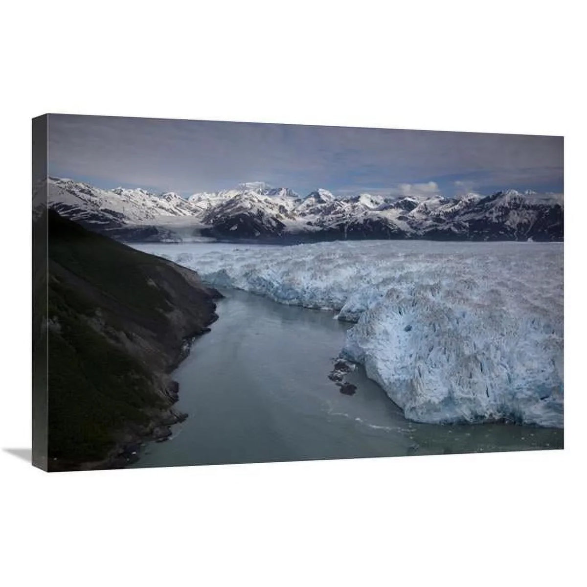 Global Gallery 20 x 30 in. Hubbard Glacier Encroaching on Gilbert Point - Wrangell-St. Elias National Park - Alaska Art Print - Matthias Breiter