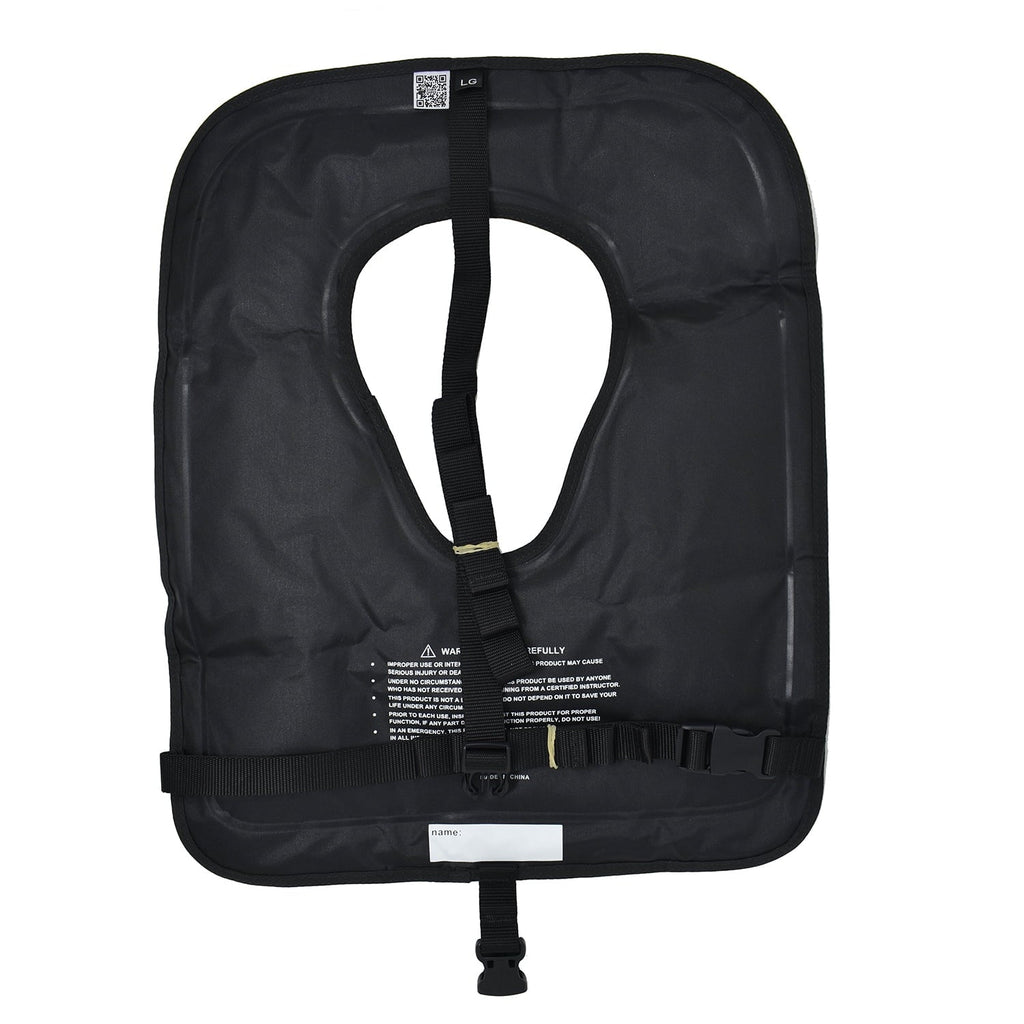 Scuba Choice Adult Black Snorkel Vest w/ Name Box, X-Large