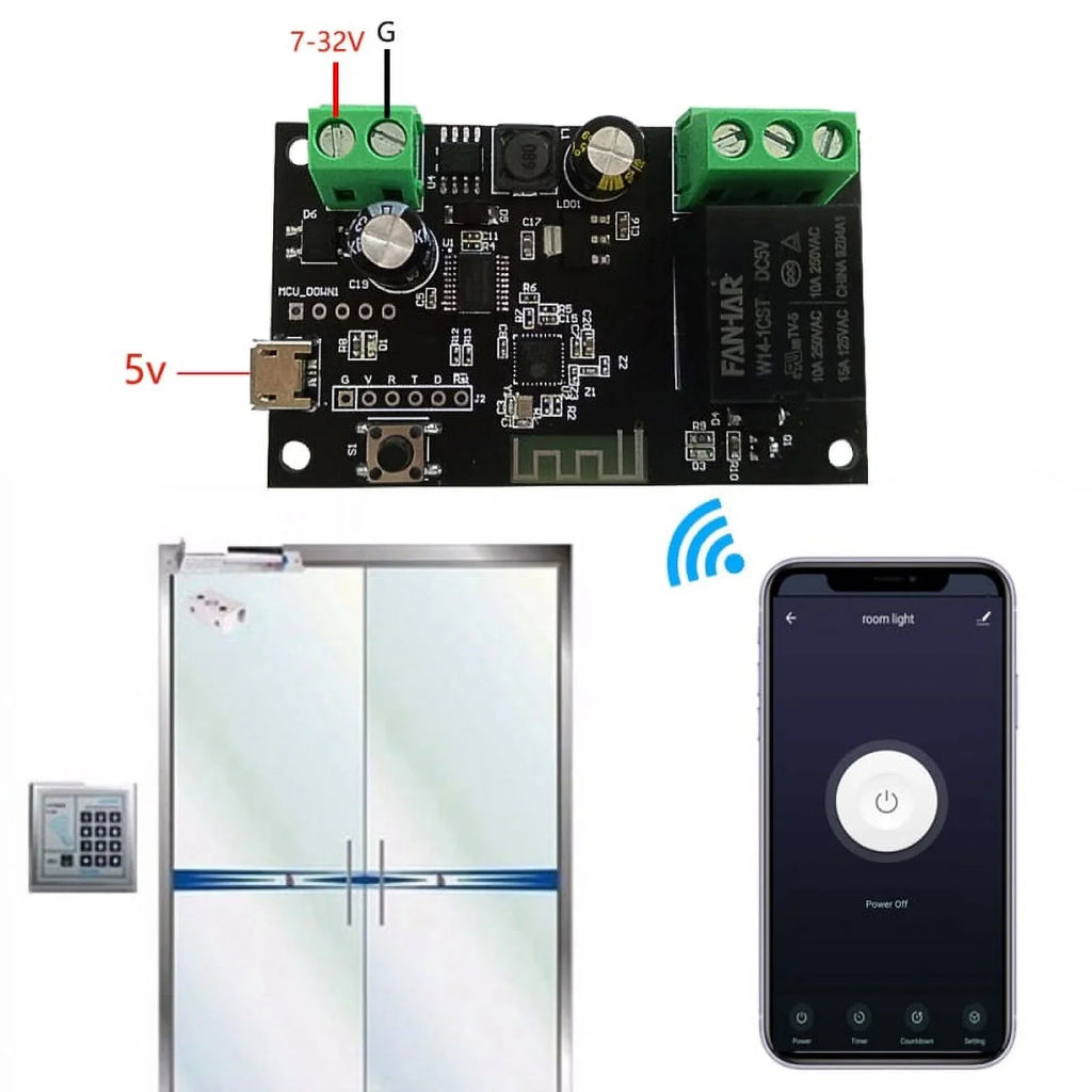 WiFi Relay Tuya Smart Switch Module 12V Smart life APP Remote Control Timer DIY Inching Self-Locking Work with Alexa Google Home