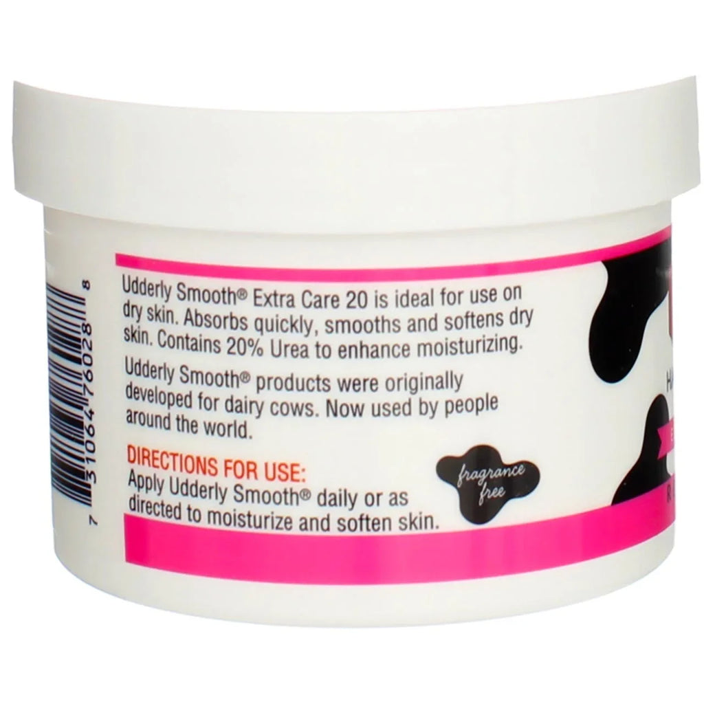 2 Pack Udderly Smooth Extra Care Cream with 20% Urea, Replenishing, 8 oz