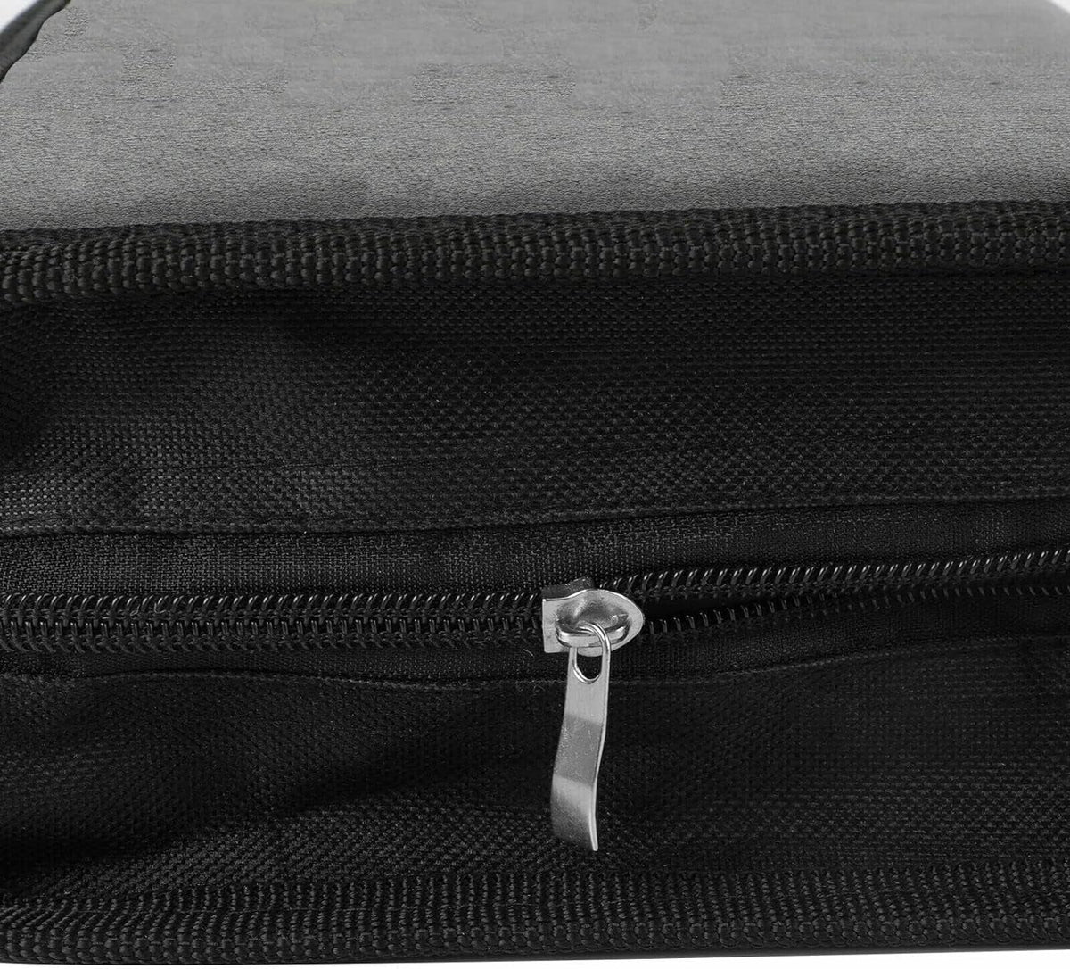 80 Capacity / Case Wallet, PU Leather / Binder Case Storage Holder With Zippers, Portable Disc Storage Organizer Bag For Home, Office,Travel, Car