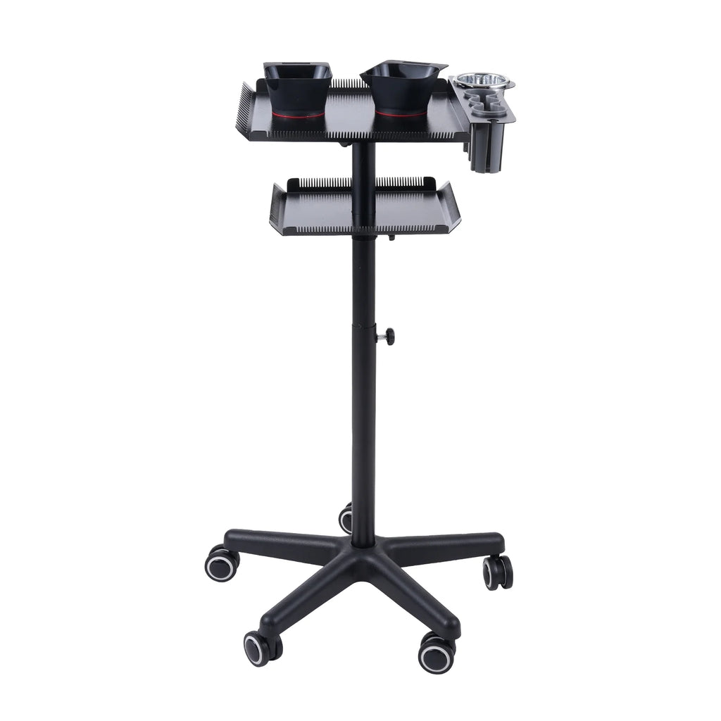 Bestauty Trolley,Station Hair Movable Cart Salons Stand Movable Salon Stand Hair Hair With 2 Adjustable Beauty Salon Clinic 2 Adjustable Salon On Wheels 2-tier Salon Cart Beauty Adjustable Salon Cart