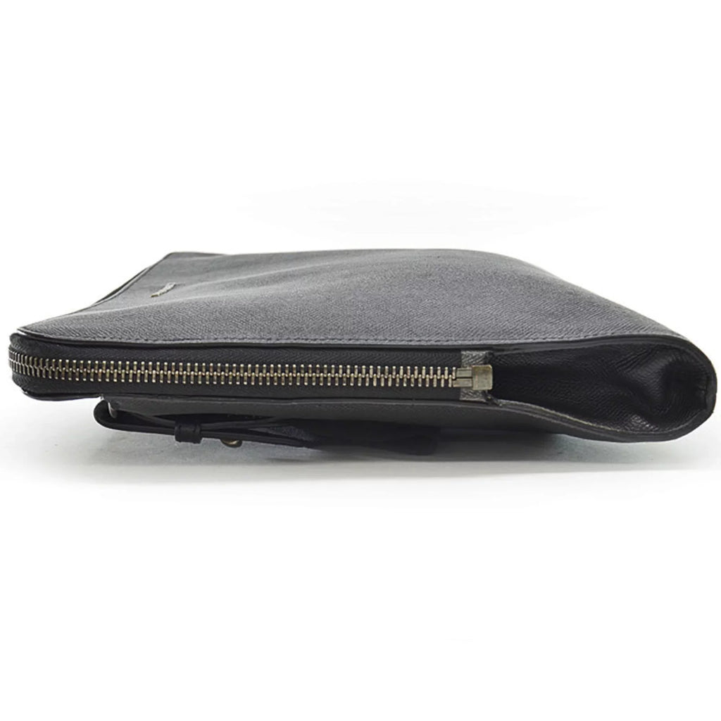 Pre-Owned Burberry BURBERRY Bag Black Leather Nylon Canvas Shoulder Men (Good)