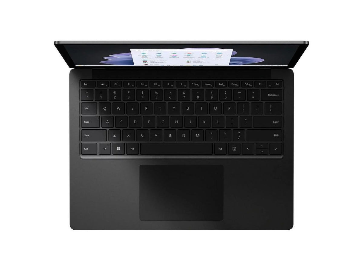 Microsoft Surface Laptop 5 13.5" Touchscreen Notebook - Intel Core i5 12th Gen i5-1245U - 16 GB RAM - 256 GB SSD - Windows 10 Pro - Intel Iris Xe Graphics - Matte Black - TAA Compliant R8I-00002