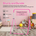 DFSDFGF32 Home Gymnastics Bar, Adjustable Height Horizontal Training Bar For Children, Foldable Junior Kip Bar With Non-slip Base, Up To 140lbs Capacity, For Ages 3-10