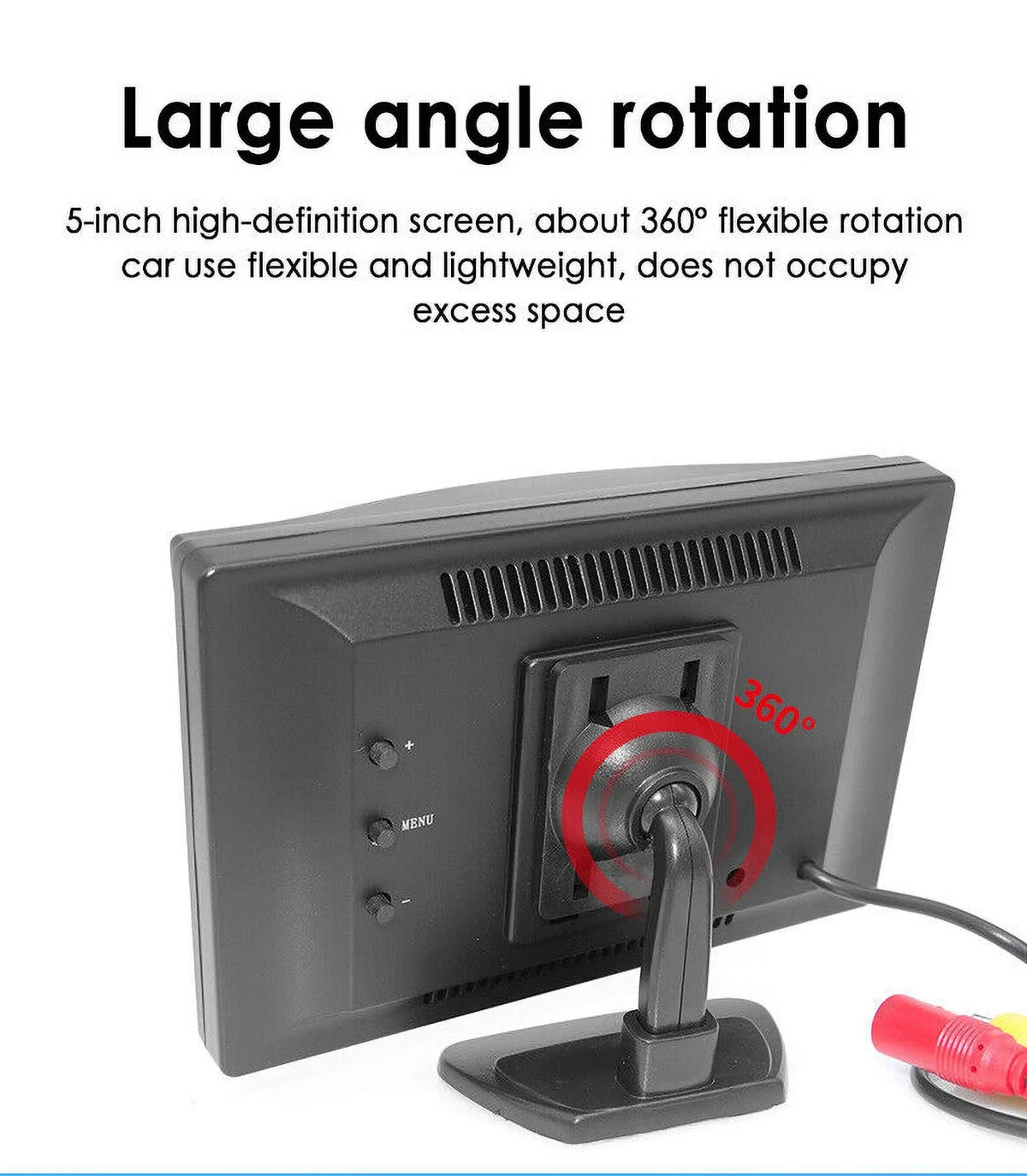 kydely Car Night Vision Backup Camera Kit 5" Wireless Monitor HD Rear View Waterproof