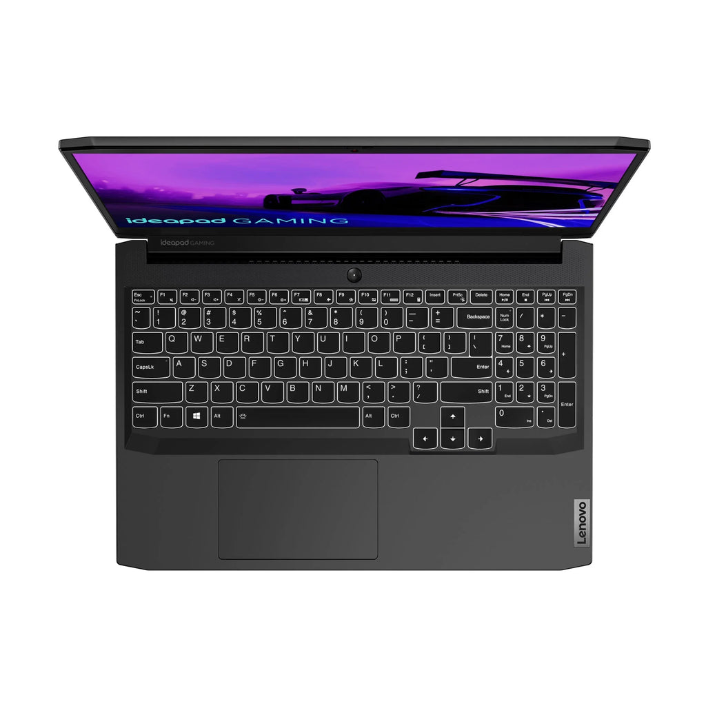 Lenovo IdeaPad Gaming 3 15IHU6 82K1 - 180-degree hinge design - Intel Core i7 11370H / 3.3 GHz - Win 11 Home - GF RTX 3050 - 8 GB RAM - 256 GB SSD + 1 TB HDD shingled magnetic recording (SMR) - 15.6" IPS 1920 x 1080 (Full HD) @ 120 Hz - Wi-Fi 6 - sh