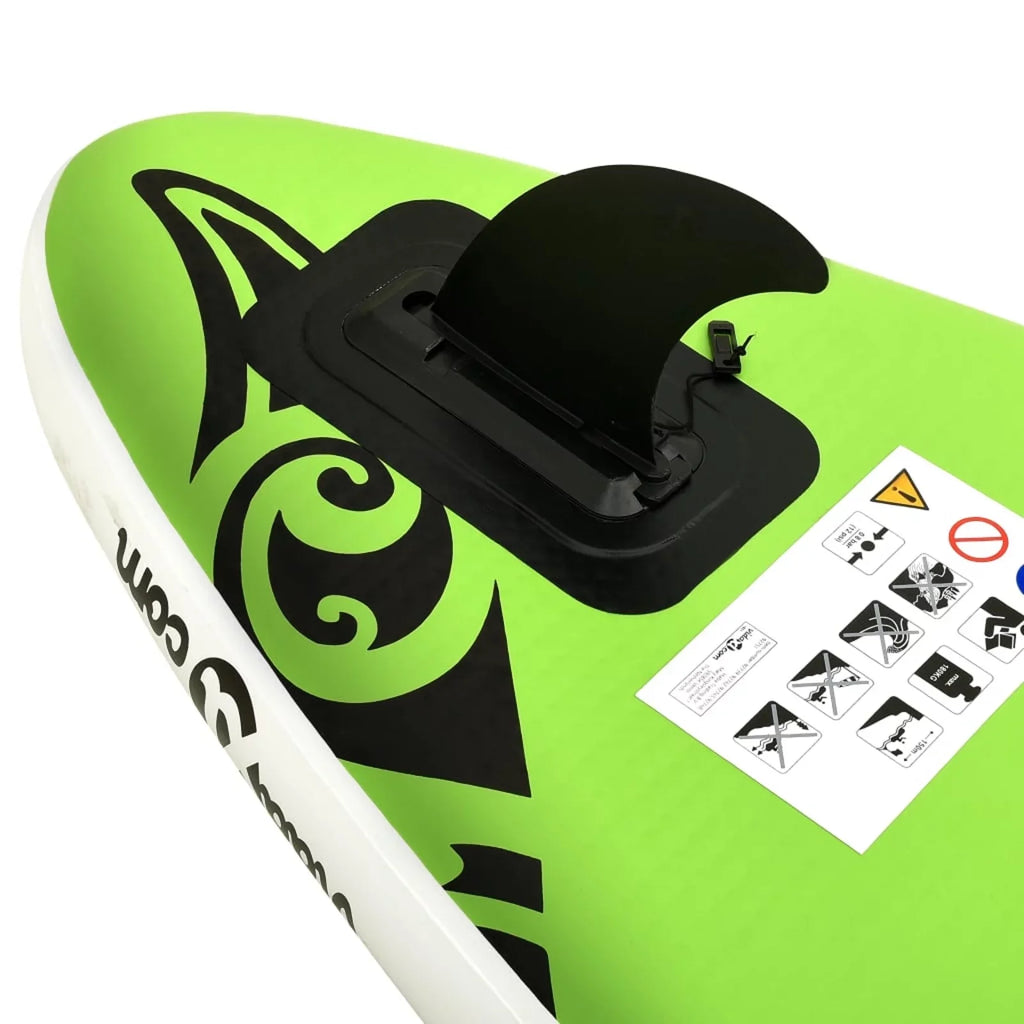 Dcenta Air-filled Paddleboard Set Beach Surfing Board with Oar, Fin, Hand Pump, Kit and Carrying Bag Surfboard for Adults 120.1 x 29.9 x 5.9 Inches (L x W x H)