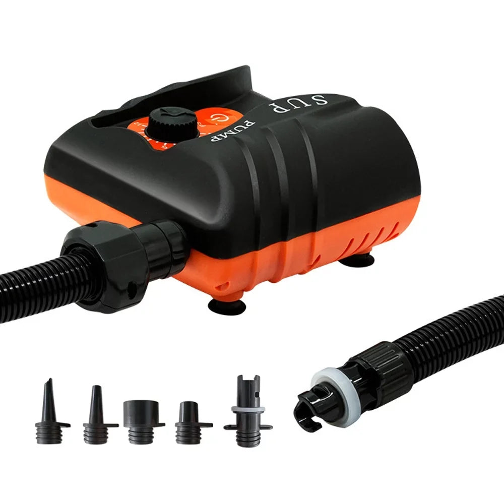 moobody Portable Electric Inflator 16PSI High Pressure Air Pump 110W for Paddle Board Air-filled Pool Boat