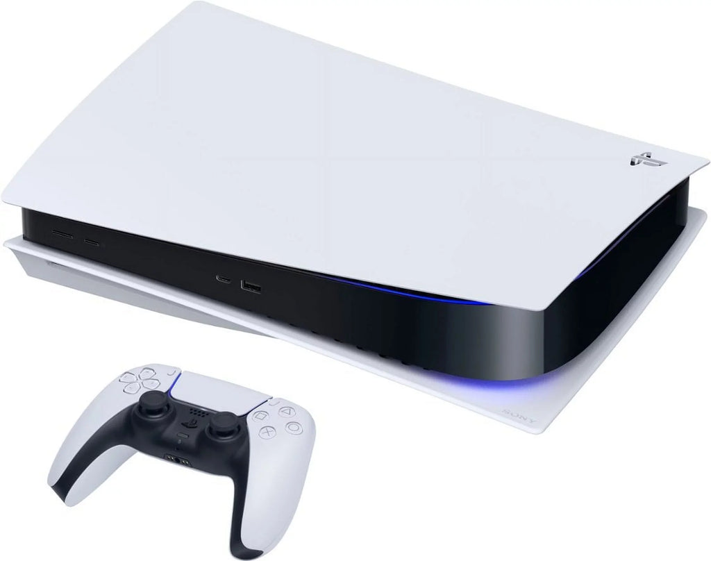 Sony PlayStation 5 Upgraded 1.8TB PCIe Gen 4 NVNe SSD Gaming Console Disc Drive Version, Controller - Original White - PS5 Disc Version JP Region Free