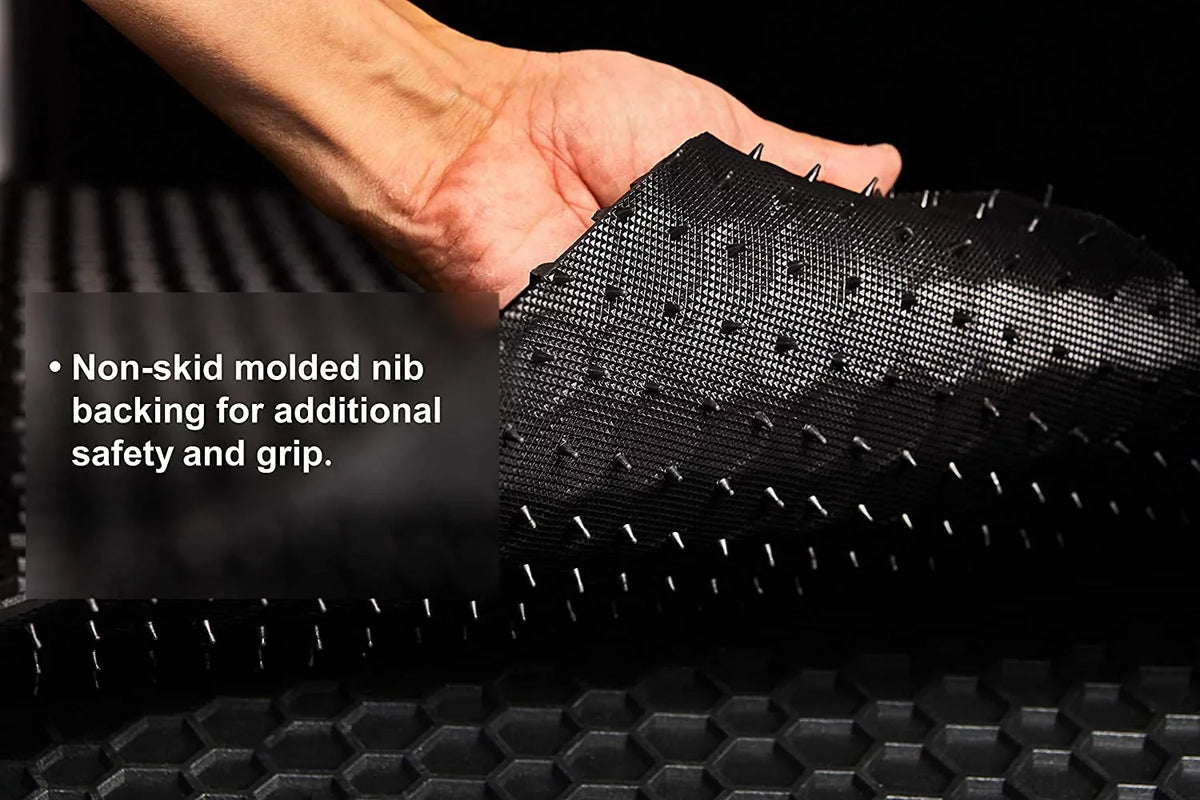 TOUGHPRO Floor Mats Accessories Set + 3rd Row + Cargo Compatible with Jeep Grand Wagoneer 8 Seater All Weather Heavy Duty Black Rubber - 2022