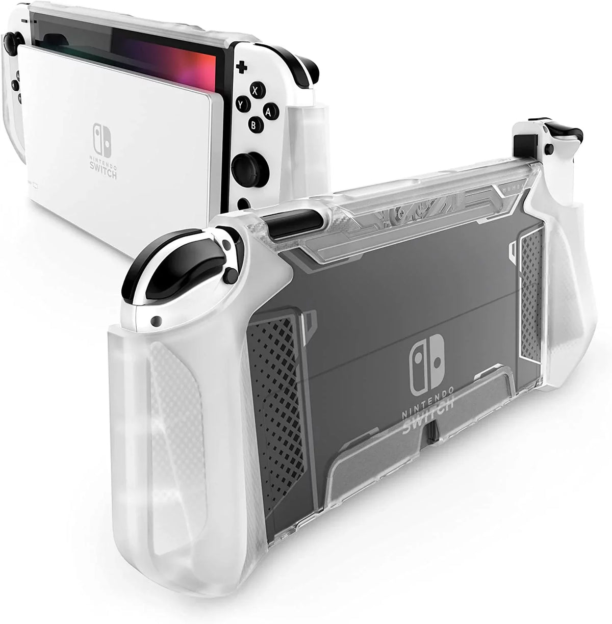 Dockable Case for Nintendo Switch O 2021, [Blade Series] TPU Grip Protective Cover Accessories Compatible