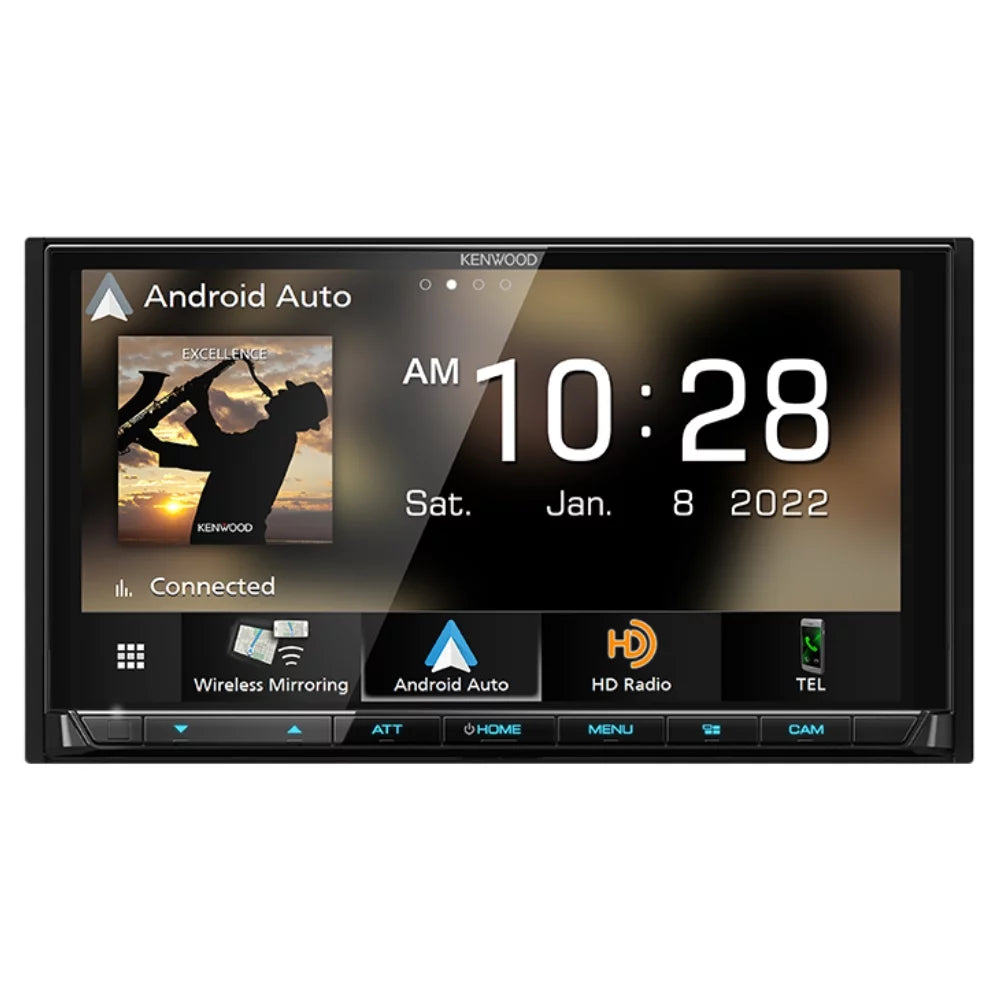 Restored Kenwood DMX958XR 6.8" Multimedia Receiver w/ Android Auto & Android Auto (Refurbished)
