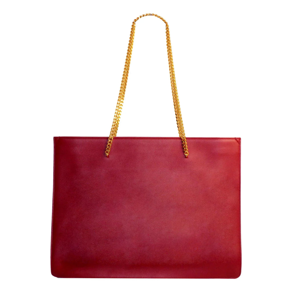 Saint Laurent Siena Ultra Lux Red Leather Chain Shoulder Bag 634799
