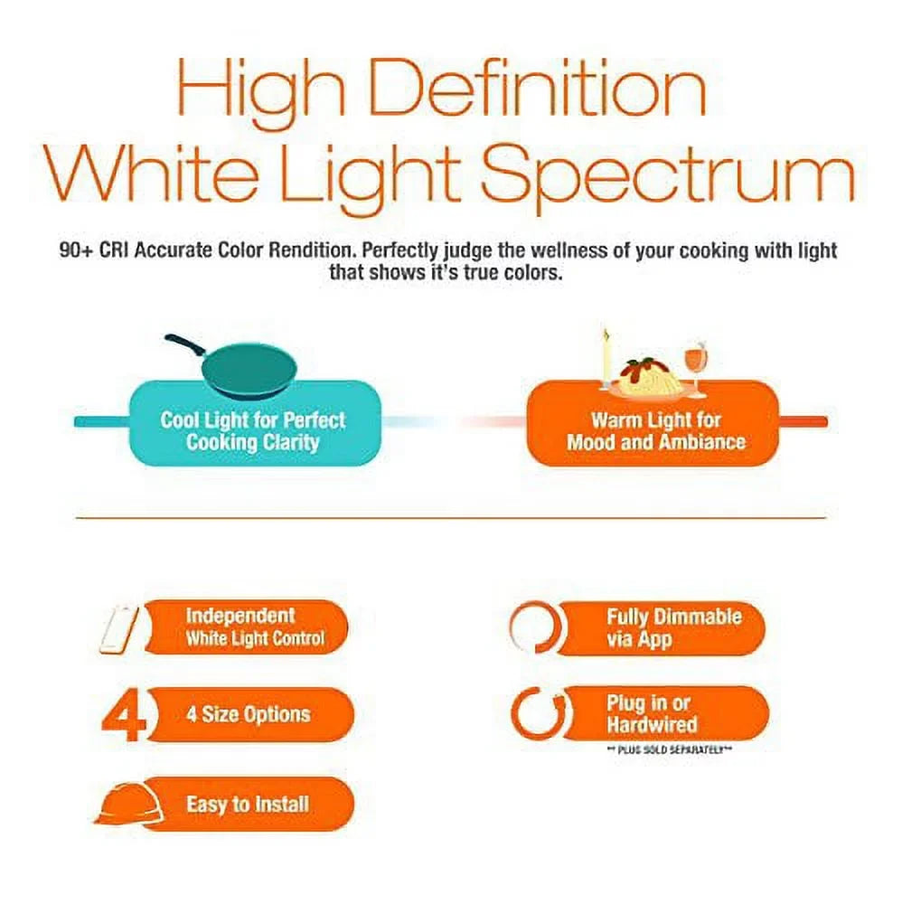 SYLVANIA LIGHTIFY ZigBee Adjustable White 24" Convertible Under Cabinet Light, Works with SmartThings, Wink, and Amazon Echo Plus, Hub Needed for Amazon Alexa and the Google Assistant