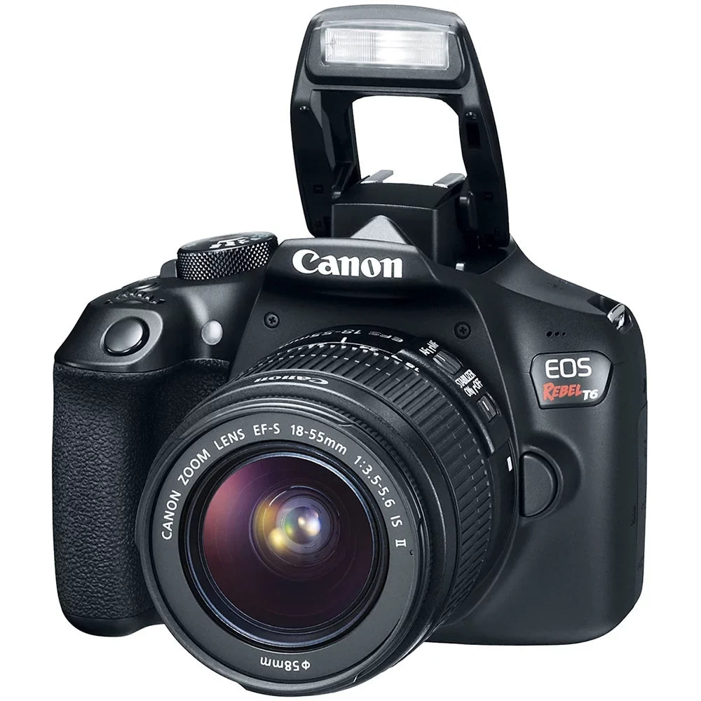 Canon EOS Rebel T6/2000D DSLR Camera with 18-55mm and 55-250mm Lenses Kit