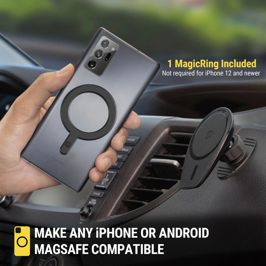 Scosche MPMSODVM MagicMount Pro MS 4in1 Magnetic Dash/Windshield/Vent Mount Comp w/ iPhone 15/14/13