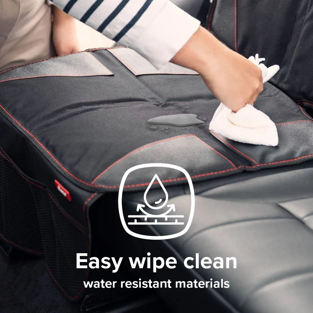 Diono Super Mat 2 Pack Car Seat Protector, Crash Tested, Water Resistant, Black