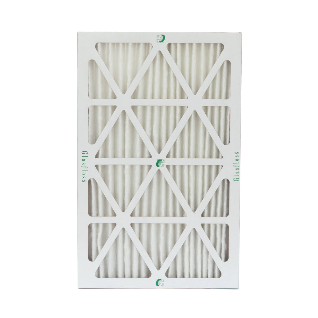 3 Pack of 16x25x2 MERV 10 Pleated 2" Inch Air Filters by Glasfloss. Actual Size: 15-1/2 x 24-1/2 x 1-3/4