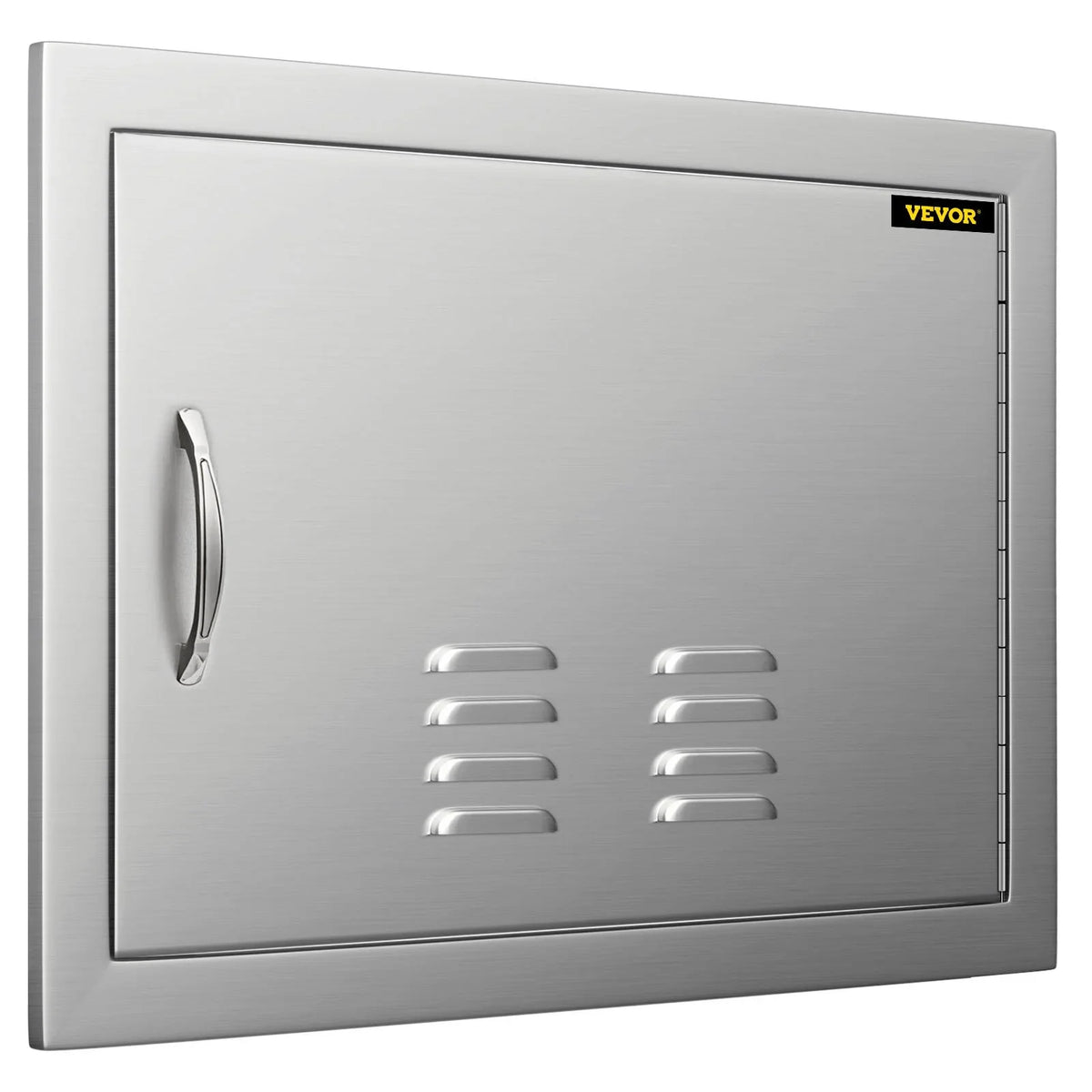 BBQ Access Door 24x17 Inch: Stainless Steel Single Horizontal Island Door with Vents