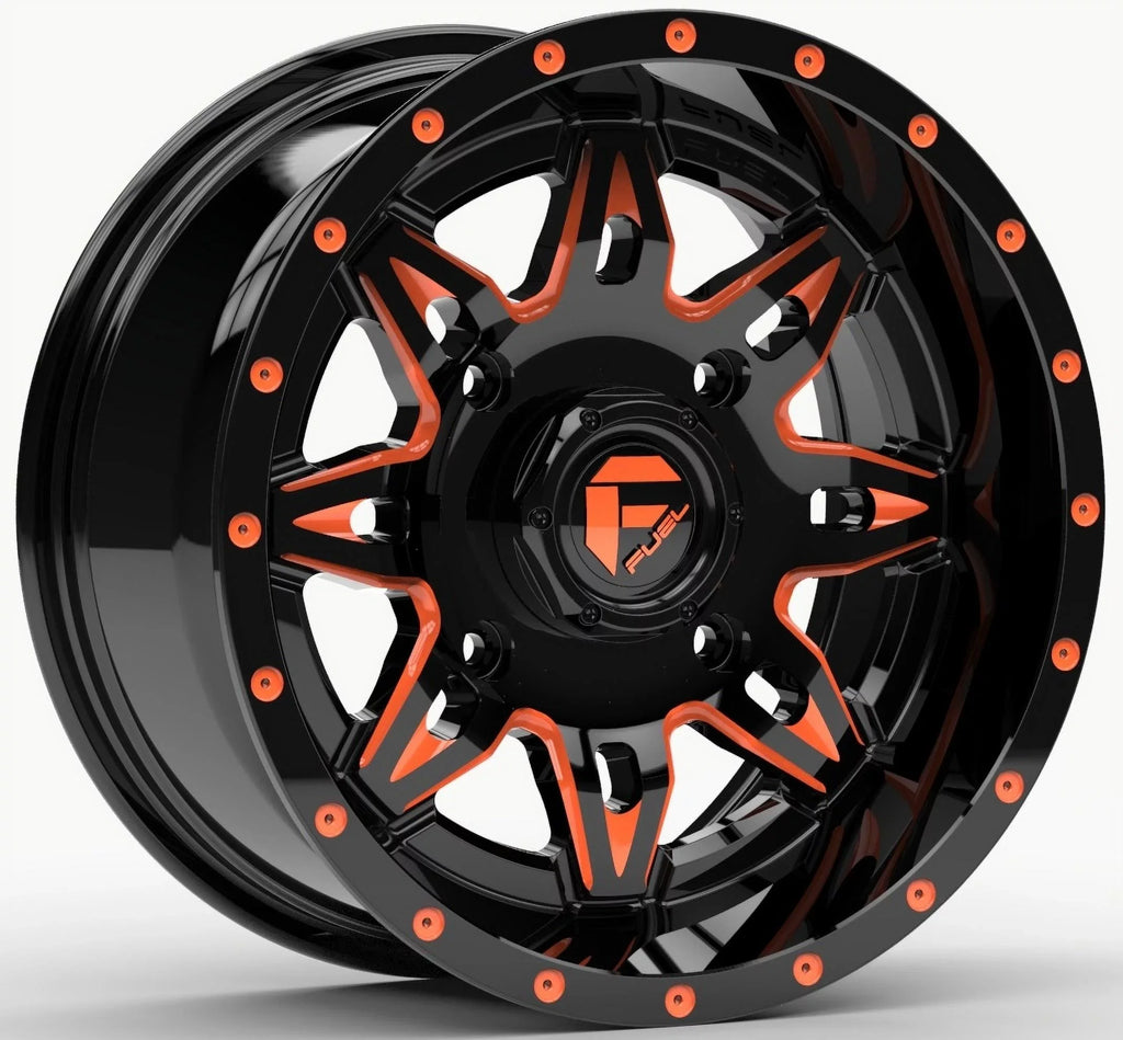 Fuel Lethal Orange 15" Wheels 33" RAZR XT Tires Sportsman RZR Ranger