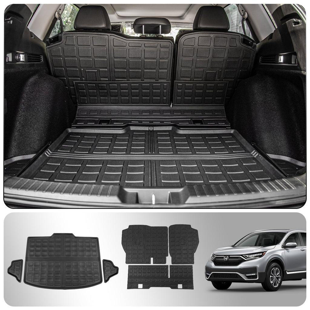 Fit 2023 2024 Honda CRV 2024 mats Car Cargo Liner Trunk Mat Back Seat Cover Protector 2024 Honda Cr-v Fuel Accessories