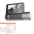 Car DVR Dash Cam Front And Inside And Rear Camera Video Recorder Dual Lens