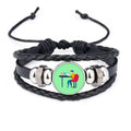 Designer Worked Hard Coat Seriously Bracelet Braided Leather Woven Rope Wristband