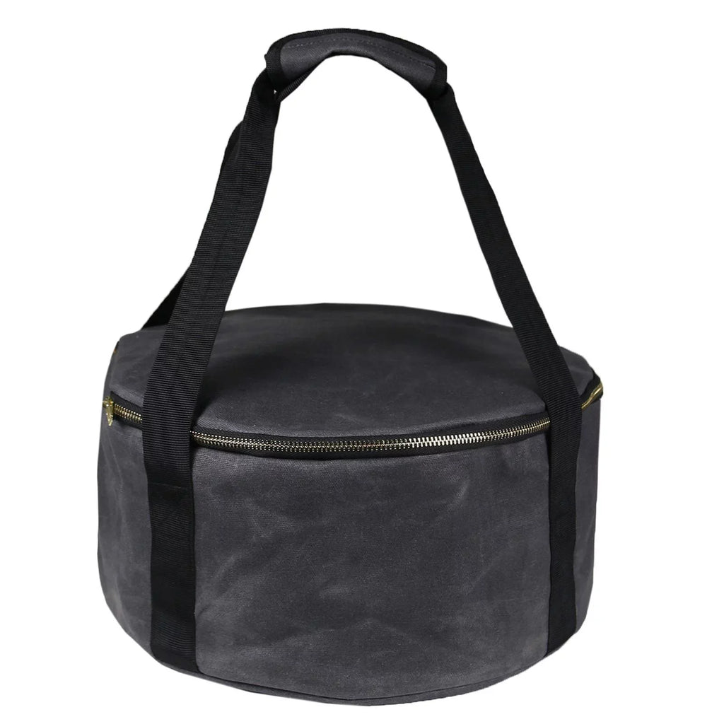 Durable Storage Bag Dutch Oven Container Cookware 12" Multipurpose Handbag Carry Bag for BBQ Camping ,Outdoor Activities ,Fishing Accessories - Gray