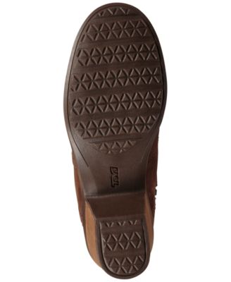 TEVA Womens Brown Waterproof Goring Padded Anaya Round Toe Block Heel Zip-Up Leather Riding Boot 7.5