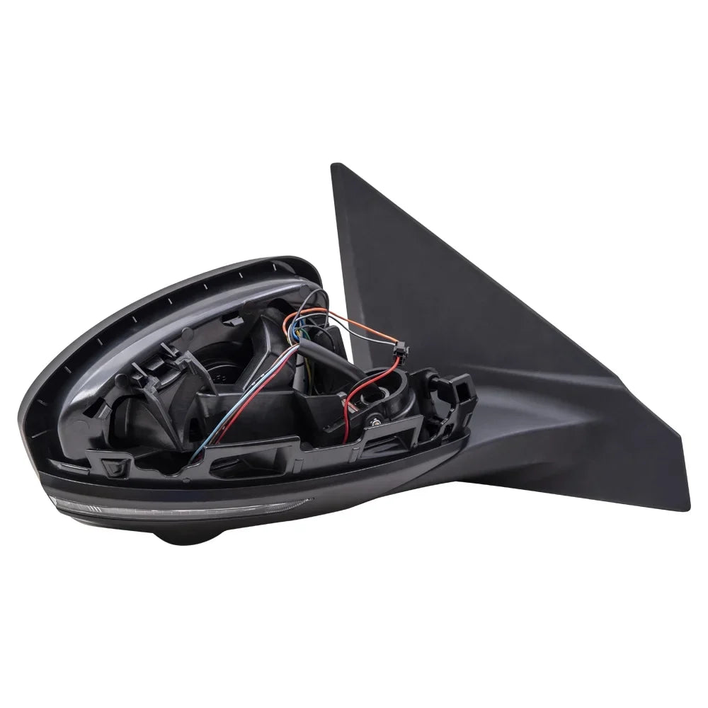 Brock Aftermarket Replacement Passenger Right Power Mirror With Heat-Signal-Camera Finish To Match Black Compatible With 2020-2021 Nissan Sentra