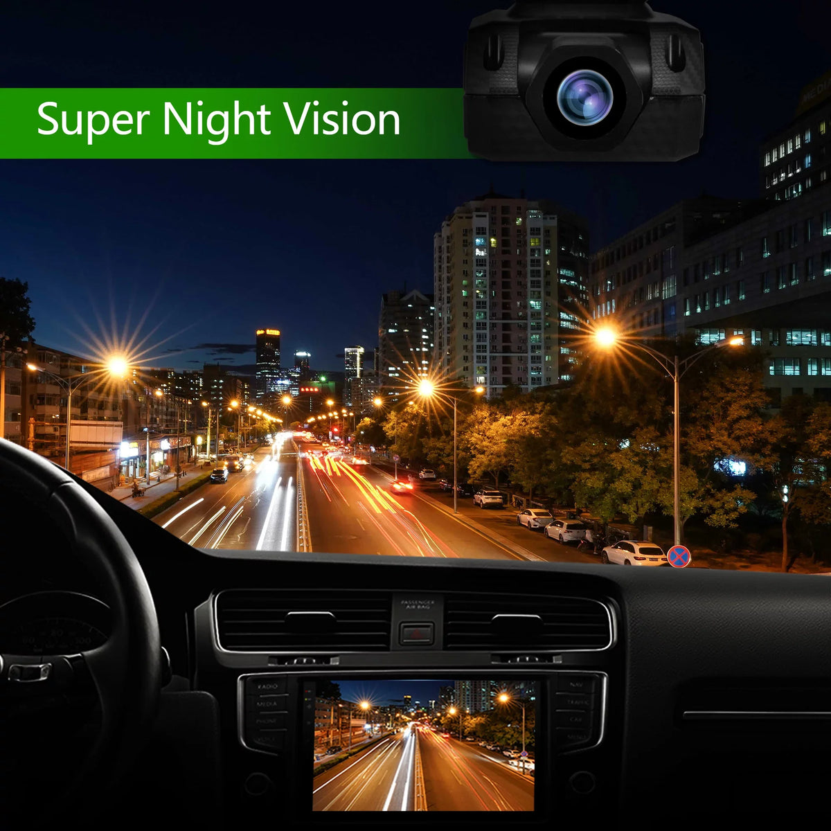 USB 1080P HD Dash Camera Car DVR Night Vision 170 Wide Angle Road Video Recorder Support ADAS Loop Recording