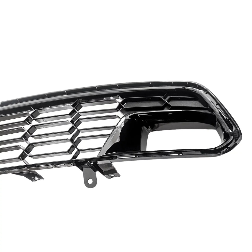 Front Bumper Lower Grille W/O Camera Gloss Black For 14-19 Chevrolet Corvette C7