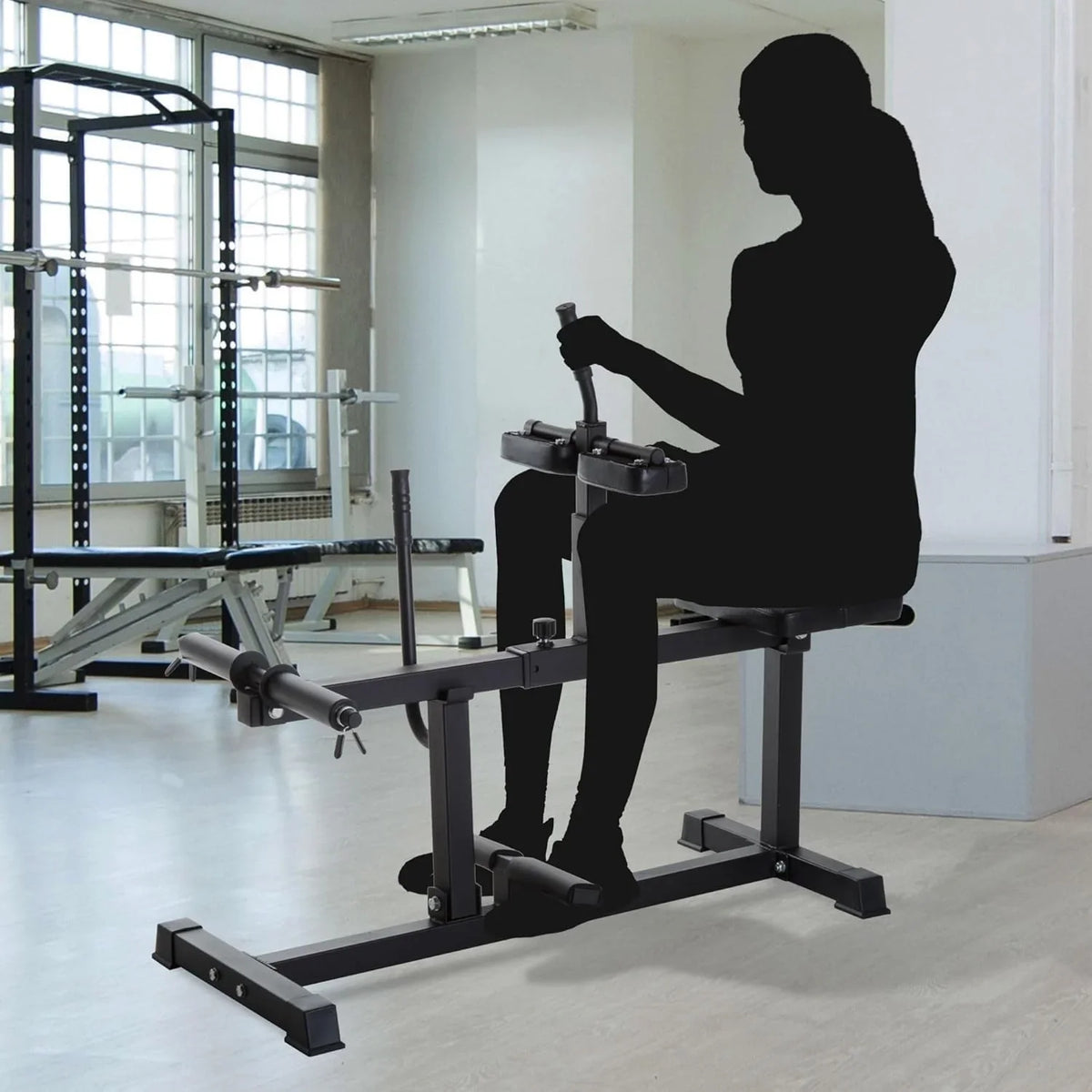 Adjustable Seated Calf Raise Machine, Leg Machines Home Gym, for Calf, Waist, Arm Training