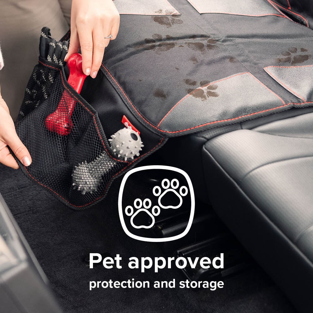Diono Super Mat 2 Pack Car Seat Protector, Crash Tested, Water Resistant, Black
