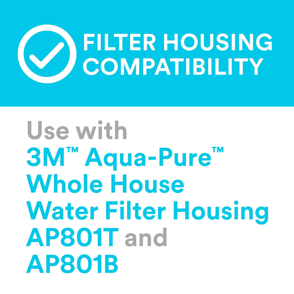 3M Aqua-Pure AP810-2 Large Capacity Whole House Replacement Water Filter Drop-in Cartridge, Use with AP802 Systems