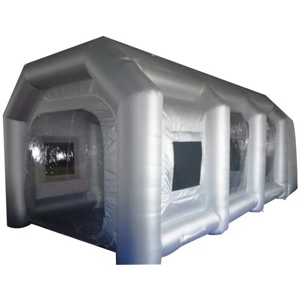 INTBUYING Blow-up Spray Finish Room Car Finish Portable Cabin with 2 Blowers Tent External 19.6*9.8*8.2ft