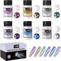 LET'S RESIN Resin Mica Powder, 6 Colors Interference Mica Powder for Epoxy Resin, Spirit Pearl Pigment Powder for Resin, Coat Slime, Art