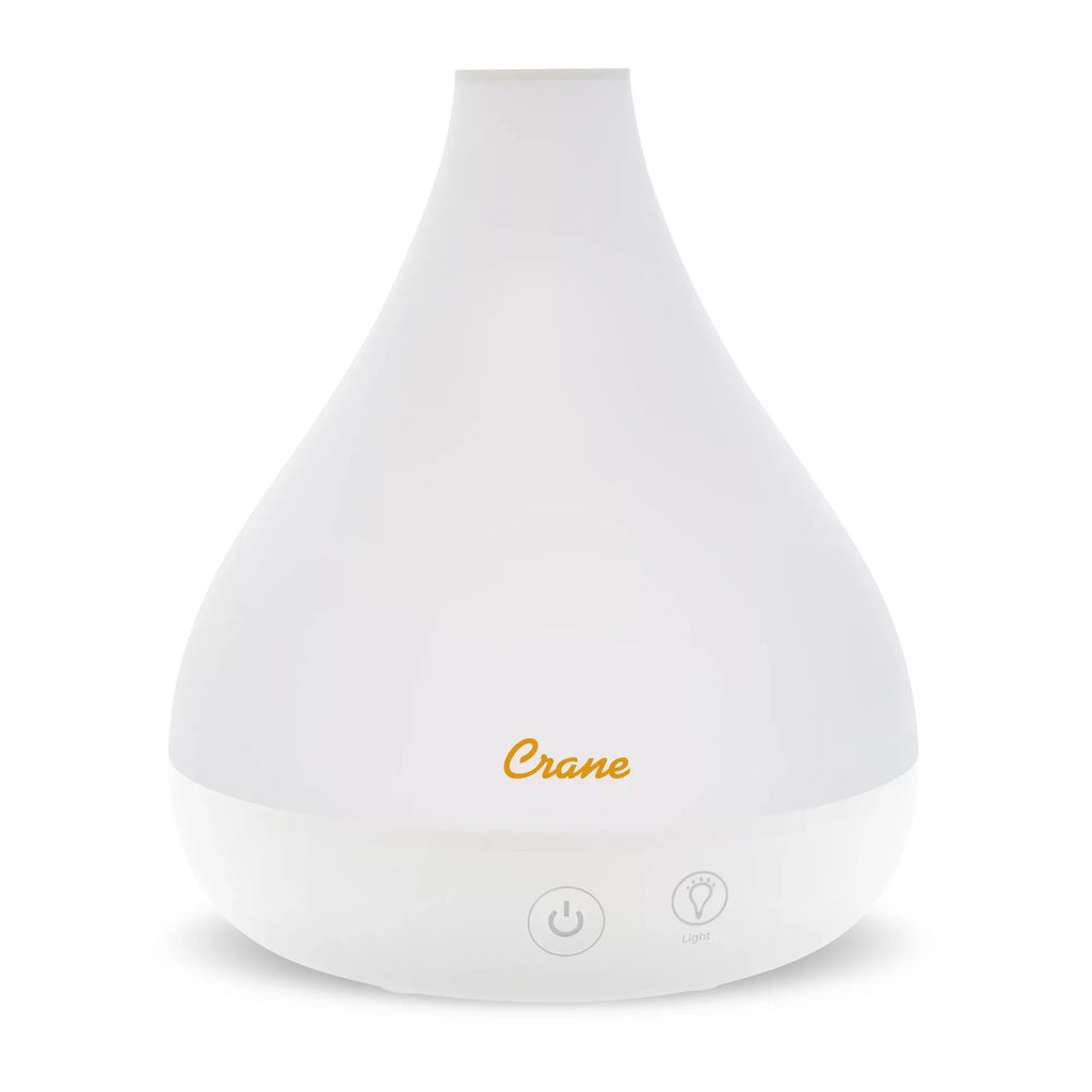 Crane Cone Shape Ultrasonic Cool Mist Aroma Diffuser, Model EE-5953AD, White