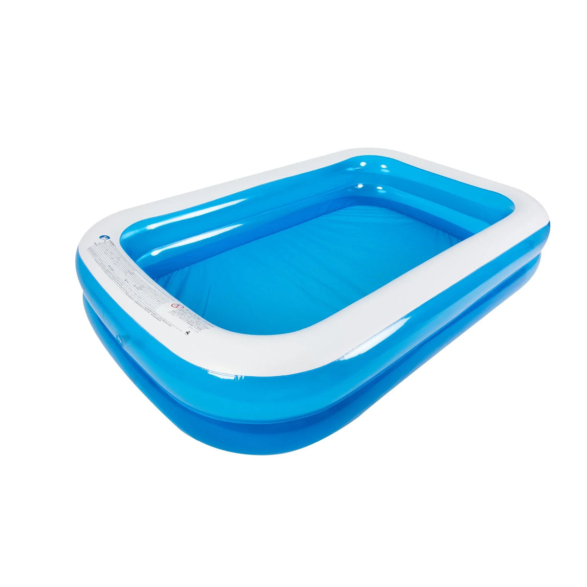 8.5' Blue and White Inflated Rectangular Swimming Pool