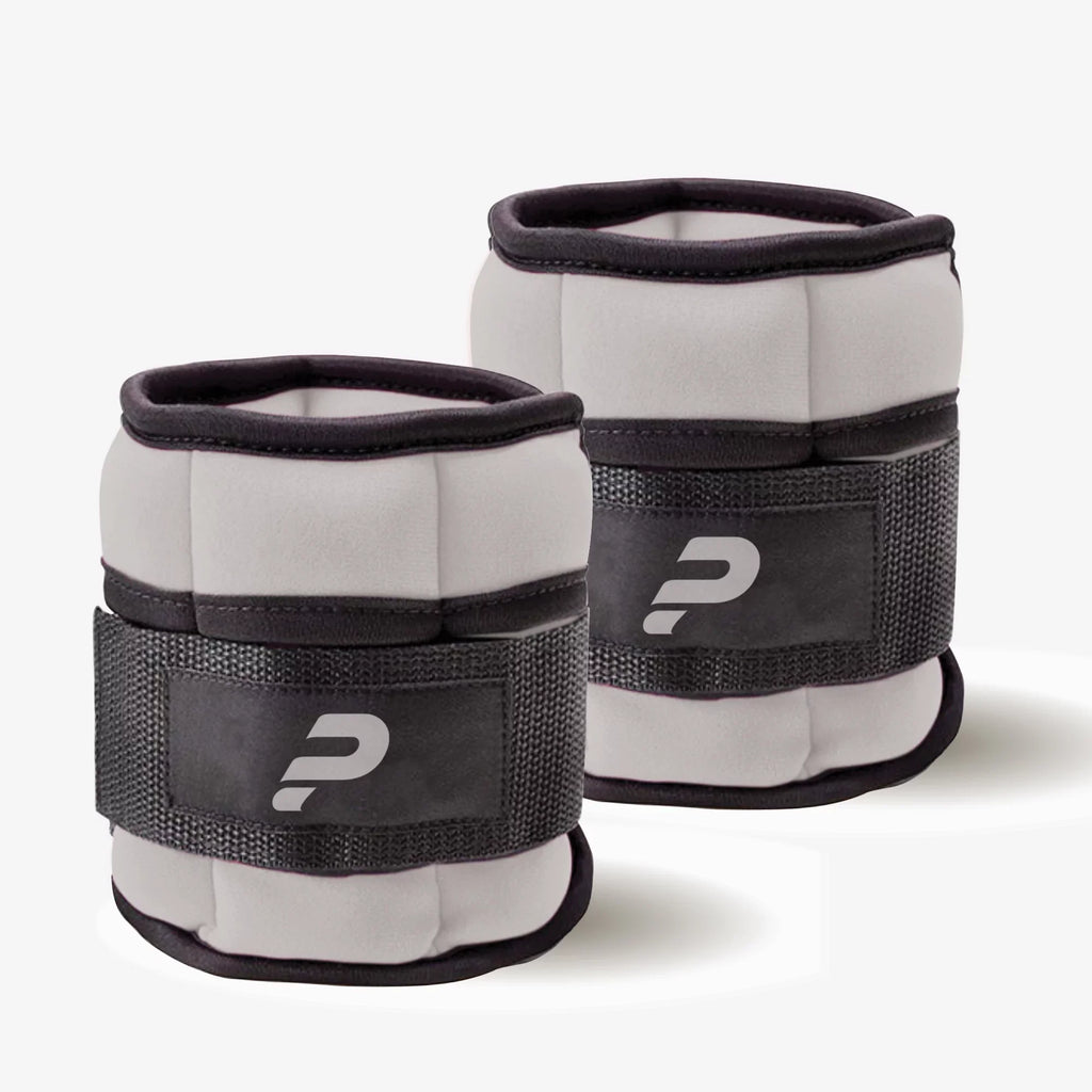 Power Wearhouse Comfortable & With 'Cooling Technology' Power Wrist-Ankle Weights, Gray, 2 x 2.5lbs