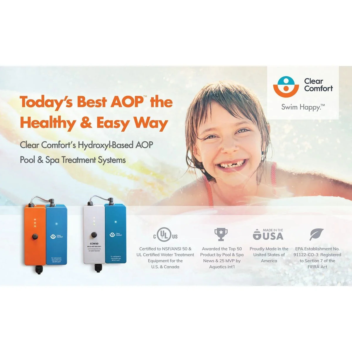 Clear Comfort CCW100 Residential Hydroxyl-Based AOP System