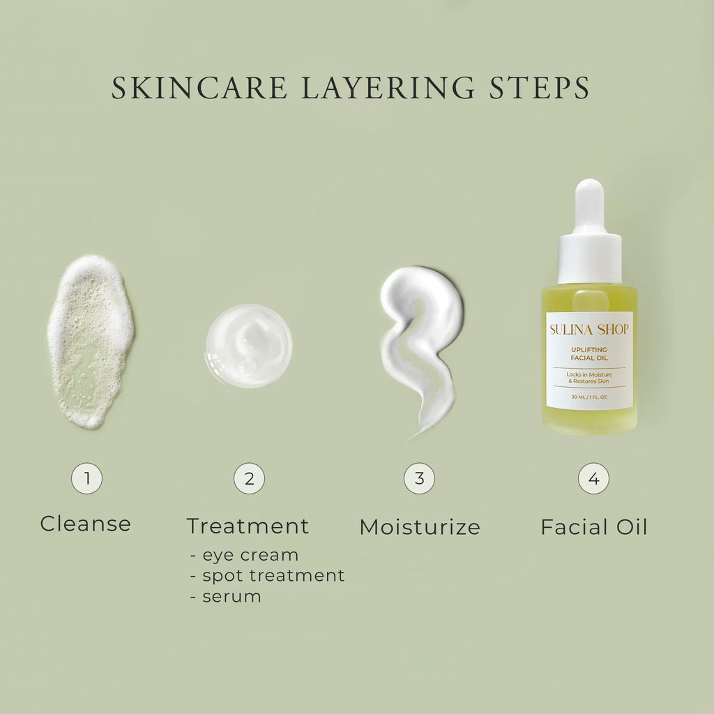 Sulina Shop Uplifting Facial Oil - Anti-Aging Moisturizing Skin Care Oil Made with Grapeseed, Pomegranate, Marula, Baobab, Fruit & Seed Oil - Cruelty-Free, Paraben Free - 30ml
