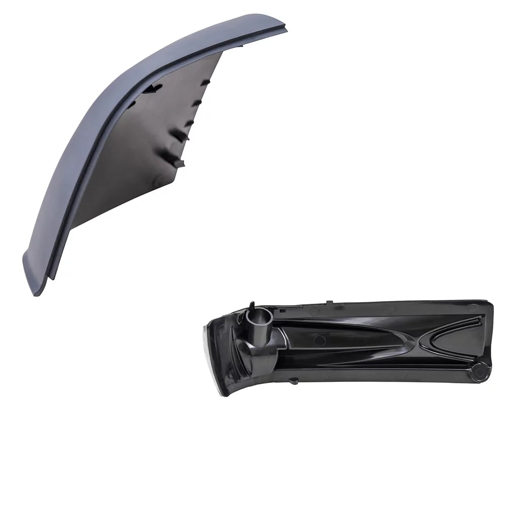 Brock Aftermarket Replacement Driver Left Door Mirror Cover Coat To Match Gray And Turn Signal Light Set Compatible With 2015-2021 RAM Promaster City SLT/Tradesman SLT